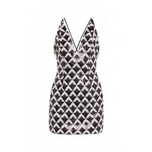 NEW RAMY BROOK women's berkeley sequin cocktail dress in checkmate